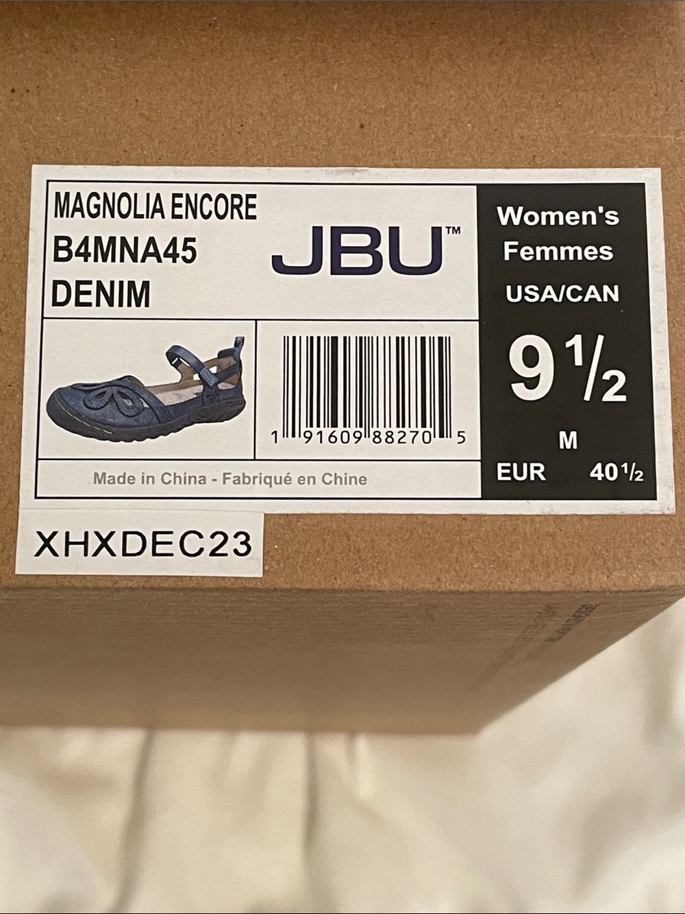 JBU Women's Blue Mary Jane Mule with Floral Cutouts Size 9.5 New in box - Picture 2 of 8